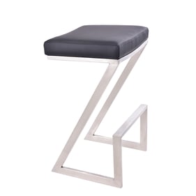 Luxur Living Apatapa Black 26 Inch Counter Height Bar Stool