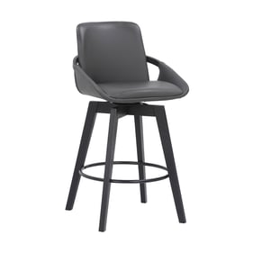 Luxur Living Atkali Gray Black 26 Inch Bar Stool