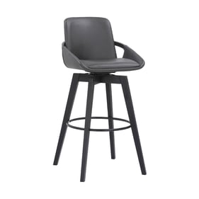 Luxur Living Atkali Gray Black 30 Inch Bar Stool