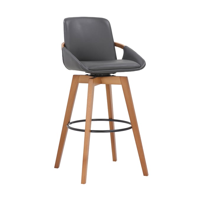 Luxur Living Atkali Gray 30 Inch Bar Stool LUX-LCBABAWAGR30