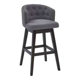 Luxur Living Bhakare Gray 30 Inch Bar Height Stool