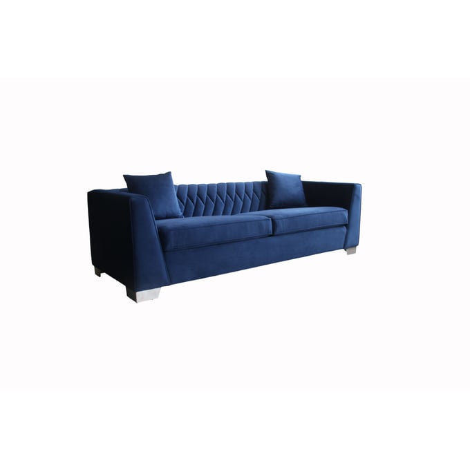 Luxur Living Belkhed Blue Sofa LUX-LCCM3BLUE