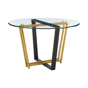 Luxur Living Khureshi Gold 48 Inch Round Dining Table