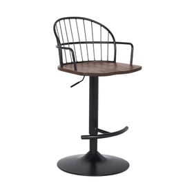 Luxur Living Bukan Black Walnut Bar Stool