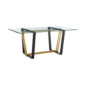 Luxur Living Kinkhed Gold 72 Inch Rectangular Dining Table