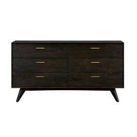 Luxur Living Asolwadi Brushed Brown 6 Drawer Dresser