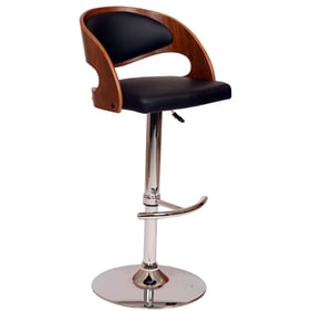 Luxur Living Gadibori Black Swivel Barstool