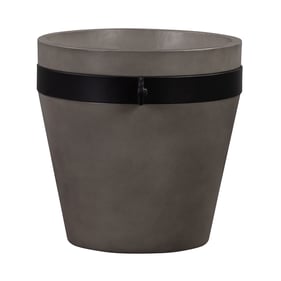 Luxur Living Hatola Black Brushed Medium Planter