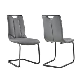 2 Luxur Living Hingani Gray Dining Chairs