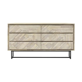 Luxur Living Incha Natural 6 Drawer Dresser