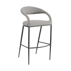 Luxur Living Kondashi Gray 26 Inch Counter Stool