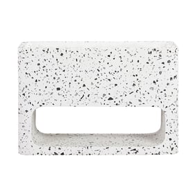 Luxur Living Karli Black Brushed Terrazzo Planter