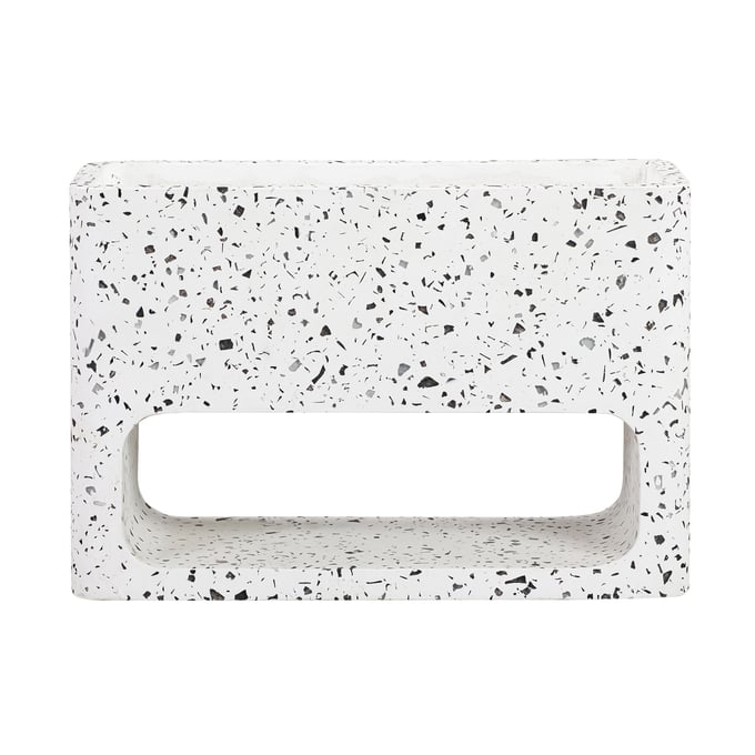 Luxur Living Karli Black Brushed Terrazzo Planter LUX-LCSEPLGRTR