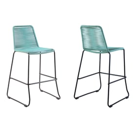 2 Luxur Living Kamtha Wasabi 30 Inch Outdoor Bar Stools