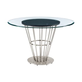 Luxur Living Kondhur Silver 48 Inch Round Dining Table