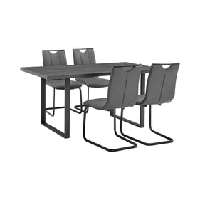 Luxur Living Chichari Black Rectangular 5pc Dining Set