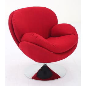 Mac Motion Relax R Red Fabric Strand Leisure Accent Chair