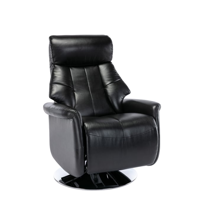 Mac Motion Relax R Black Leather Orleans Recliner MAC-M710-493CHR