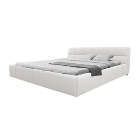 Mobital Bubble Almond Milk King Storage Bed