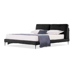 Mobital Eclipse Black Fabric King Bed