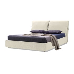 Mobital Plume Cream Linen King Bed