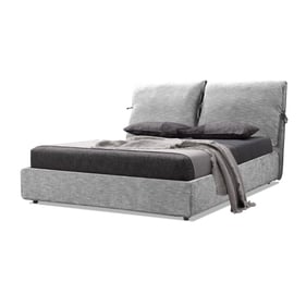 Mobital Plume Heather Grey Queen Bed