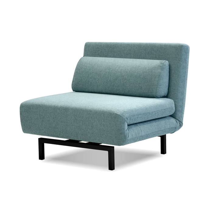 Mobital Iso Peacock Fabric Chair Bed MBT-CHAISO1PEACPCBLA