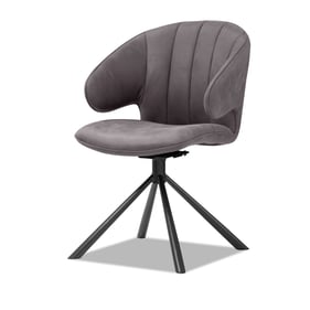 Mobital Hugo Pewter Swivel Dining Chair