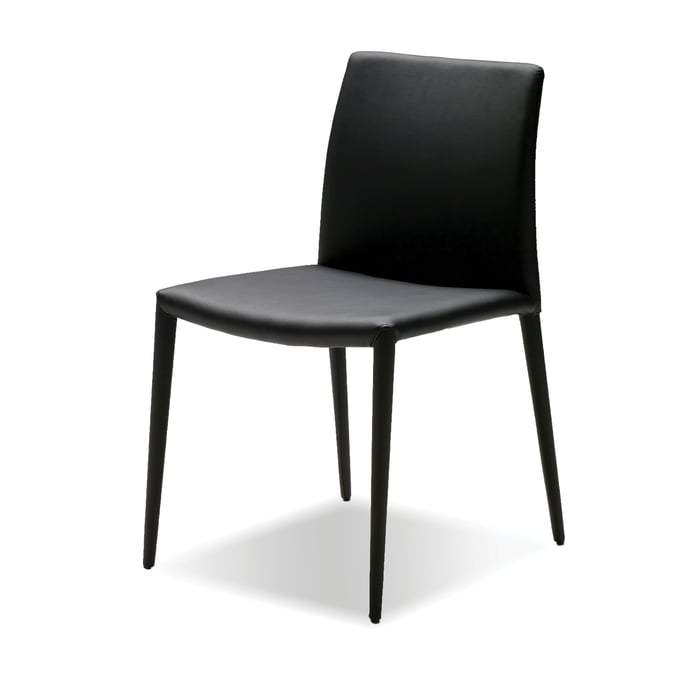 2 Mobital Zeno Black Leatherette Dining Chairs MBT-DCHZENOBLAC