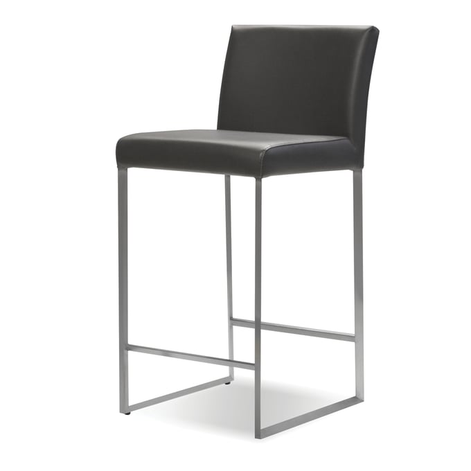 Mobital Tate Grey Leatherette Counter Stool MBT-DCSTATEGREL