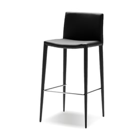 2 Mobital Zeno Black Leatherette Counter Stools