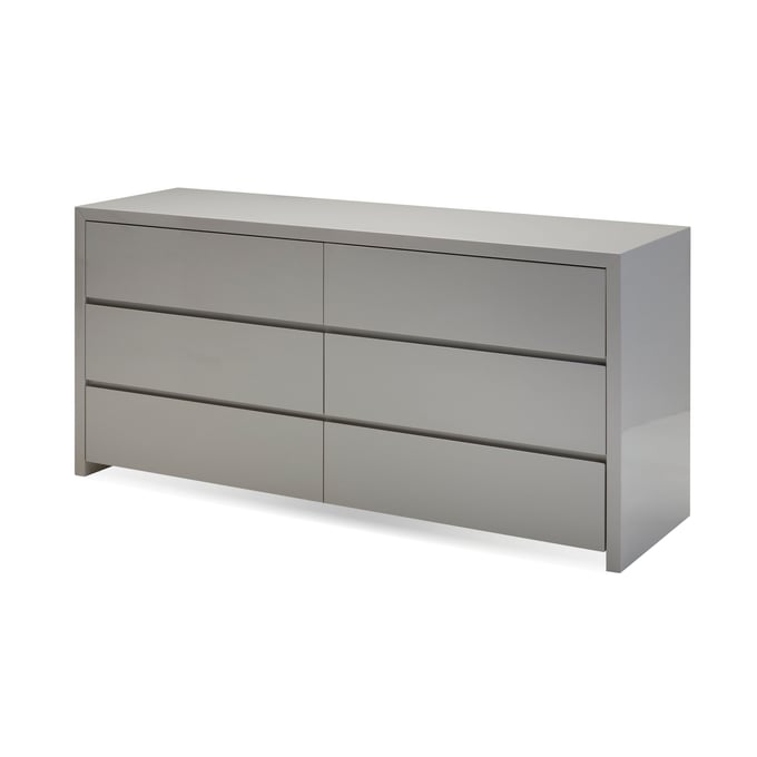 Mobital Blanche High Gloss Stone Double Dresser MBT-DREBLANSTON