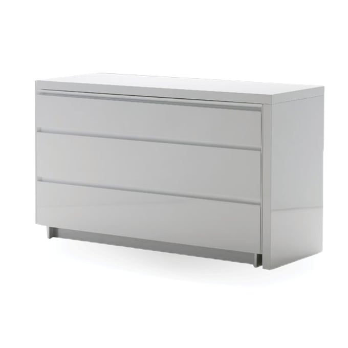 Mobital Savvy White Extension Dresser MBT-DRESAVVWHIT