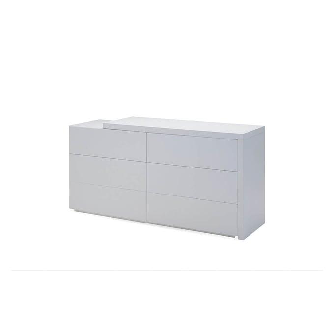 Mobital Vex Matte White Dresser With Extension MBT-DREVEX9MWHINE-WHIEXT-DRS