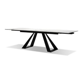 Mobital Bridge White Extension Dining Table