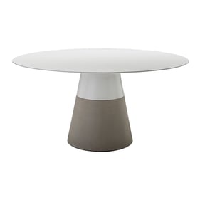 Mobital Maldives White 63 Inch Dining Table