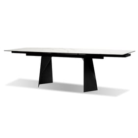 Mobital Prism White Extension Dining Table