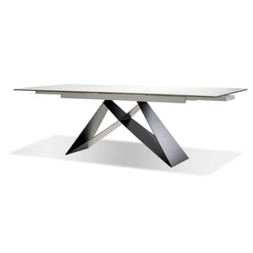 Mobital The W Carerra Black Extension Dining Table