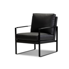 Mobital Mitchell Black Leather Armchair