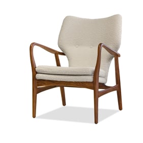 Mobital Ingrid Cream Fabric Lounge Chair