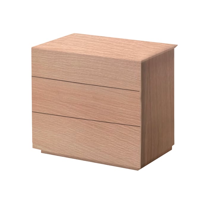 Mobital Vex White Oak 3 Drawers Night Table MBT-NI3VEX9WOAK