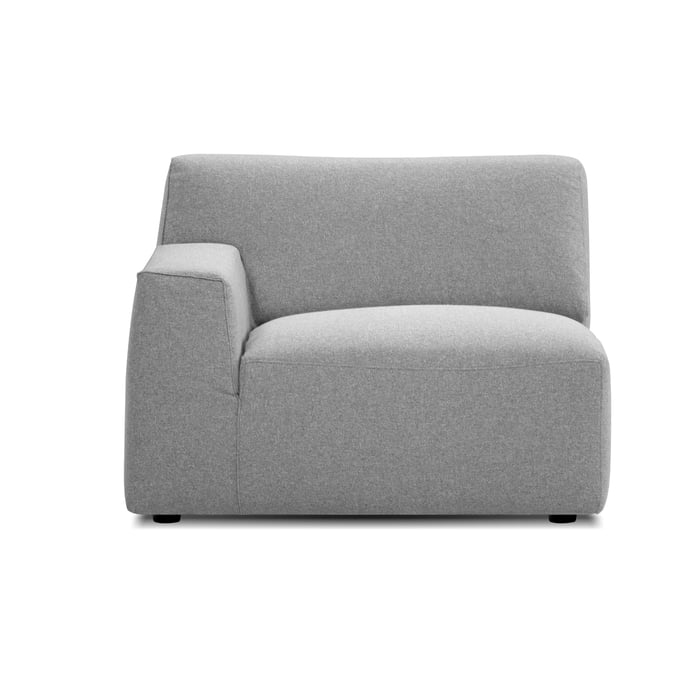 Mobital Scoop Heather Grey Fabric 1 Arm LAF Chair MBT-SECSCOOHEATLAF