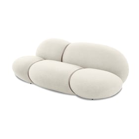 Mobital Cumulus Cream Fabric 3 Seater Sofa