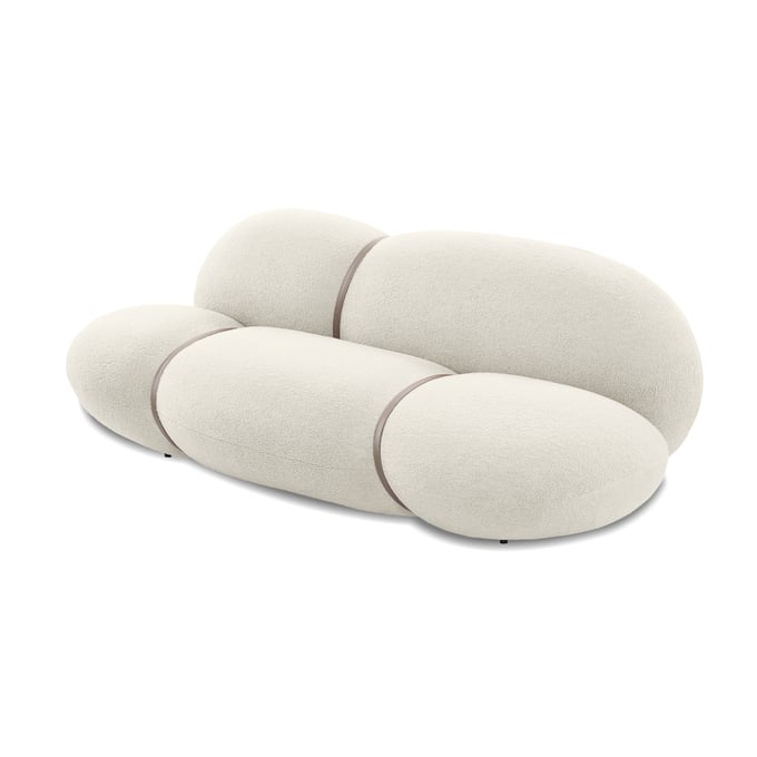 Mobital Cumulus Cream Fabric 3 Seater Sofa MBT-SOFCUMUCRBO