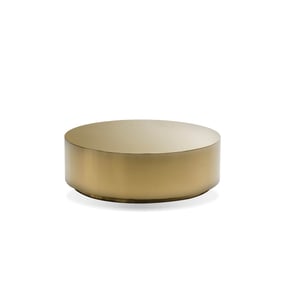 Mobital Sphere Gold Round 3pc Coffee Table Set