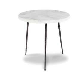 Mobital Kaii White Marble Medium End Table