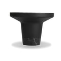 END TABLE SPACER matte black PC aluminum/black marble base