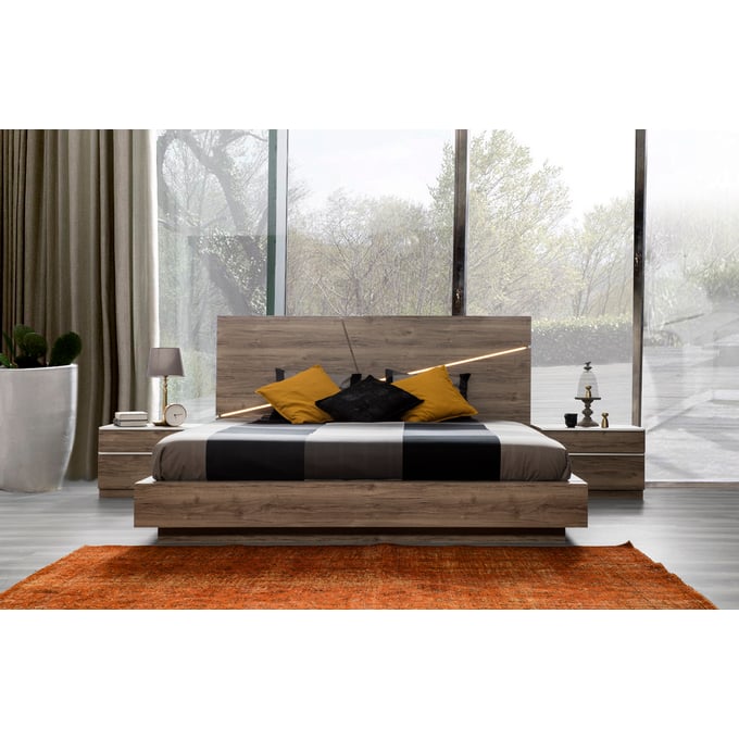 Modarte Porto Oak LED Beds MDRT-PT08-102-BED-V1