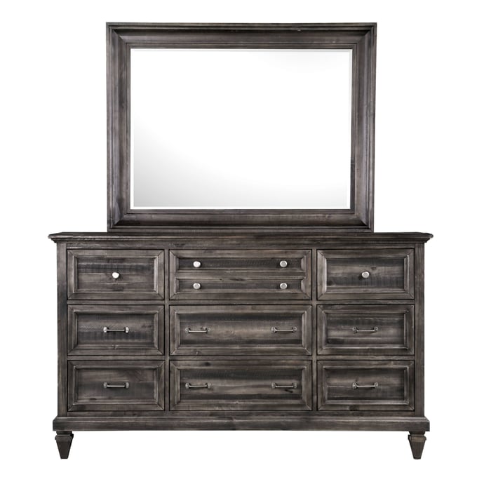 Magnussen Home Calistoga Charcoal Dresser and Mirror MG-B2590-20-40