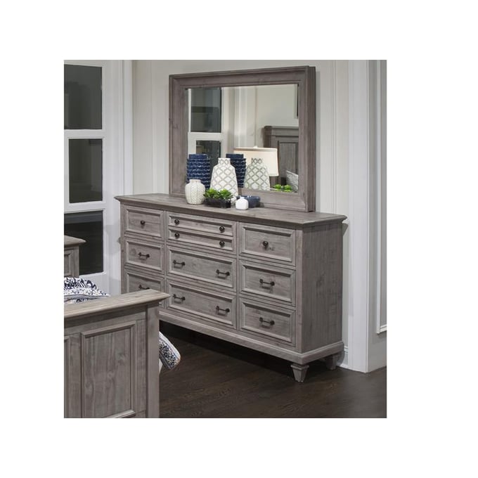 Magnussen Home Lancaster Wood Dresser and Mirror MG-B4352-DRMR